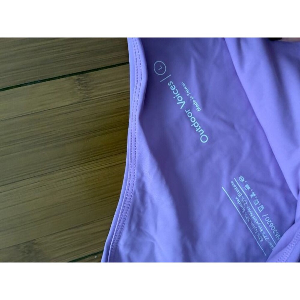 Outdoor Voices One Shoulder Exercise Dress Workout Lavender Lilac Purple Large - Picture 3 of 4